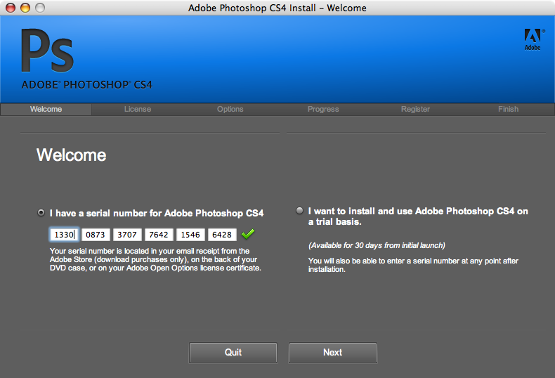 adobe cs6 serial number mac vs. pc